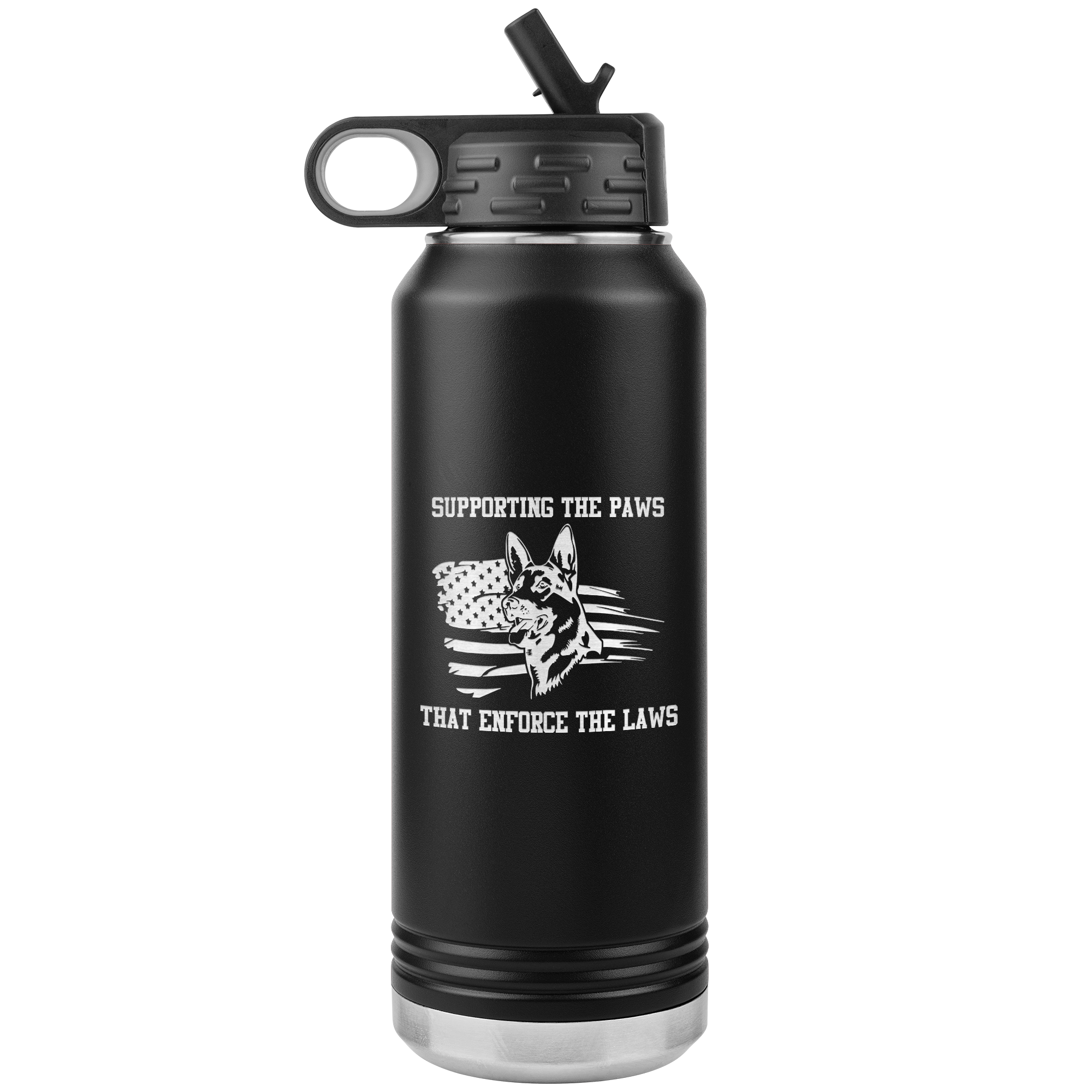 Supporting The Paws 32 oz Vacuum Insulated Water Bottle