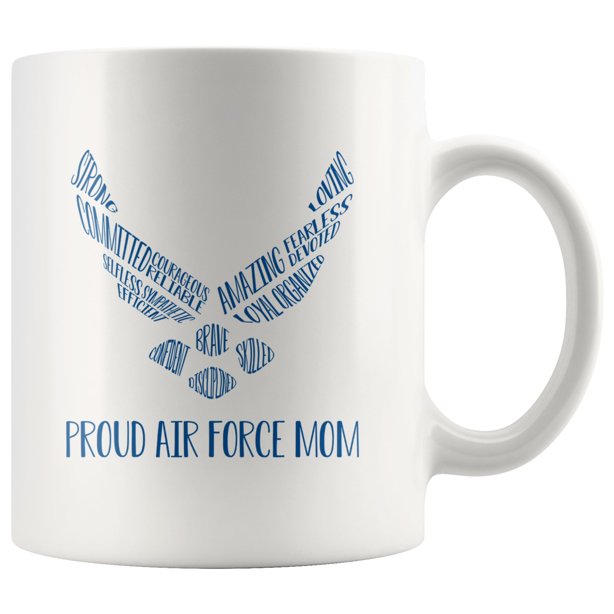 Proud Air Force Mom Mugs Military Mom Gift Coffee Mug Proud Mom Mug Airman's Mom Gift