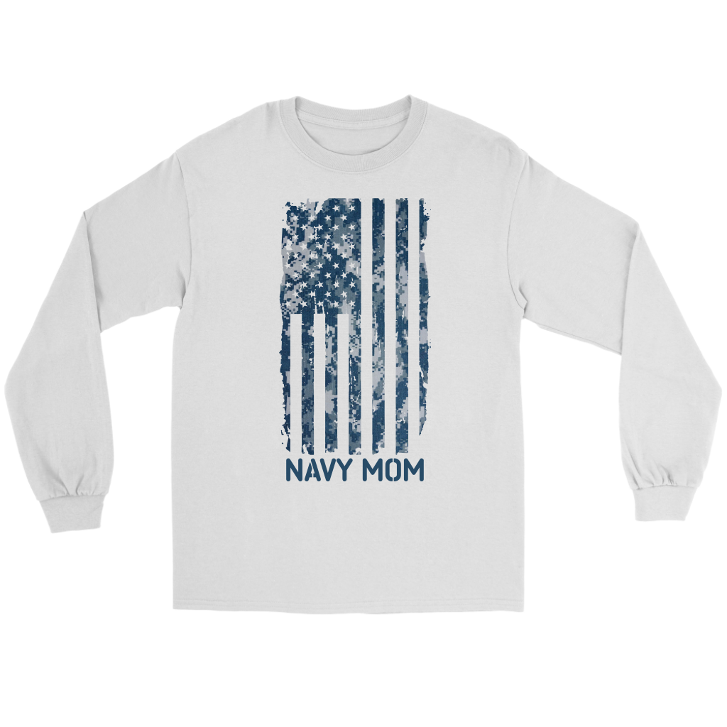 Navy Mom Camo Flag Shirts Sailor's Mom Flag Shirt Military mom gift