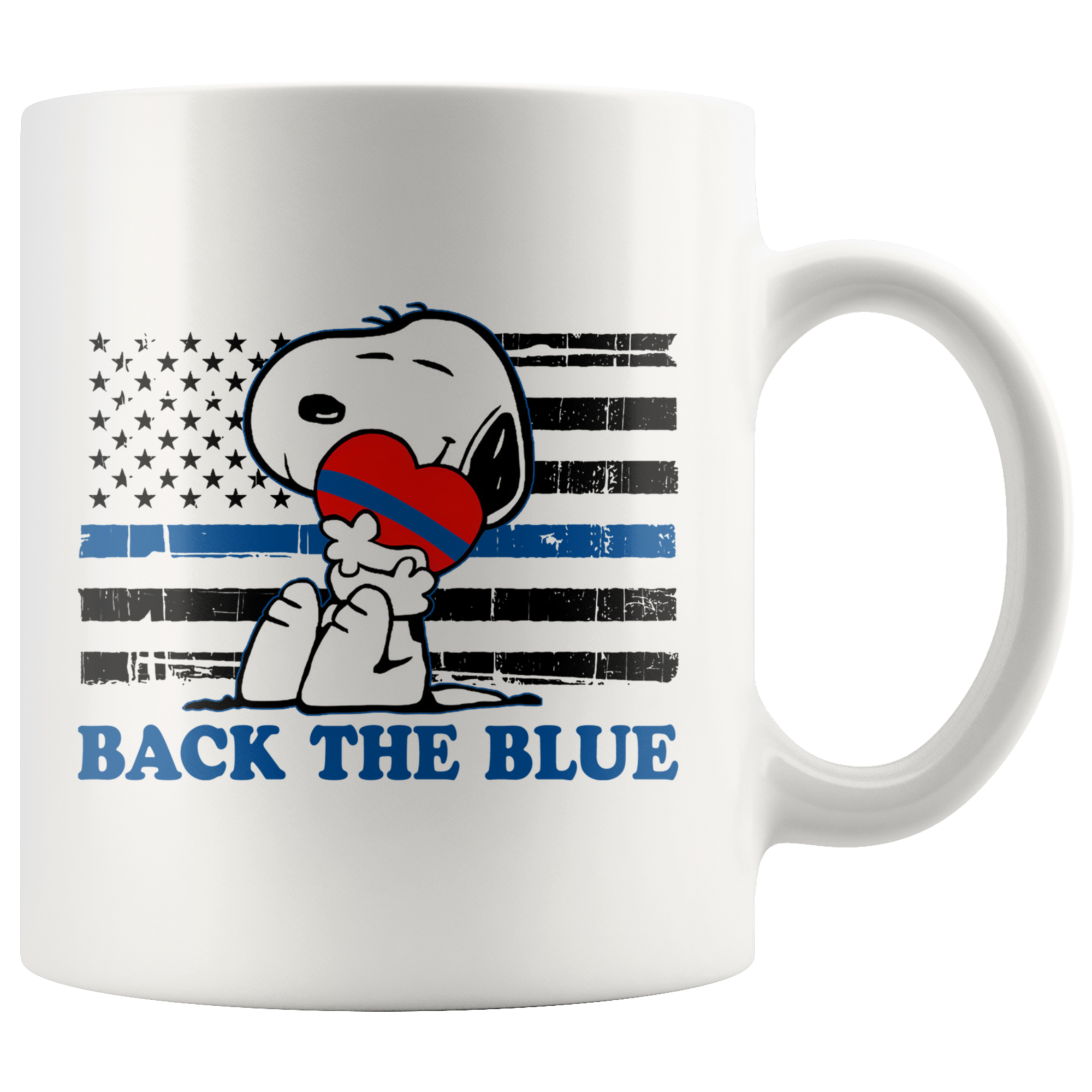 Snoopy Back The Blue Mug