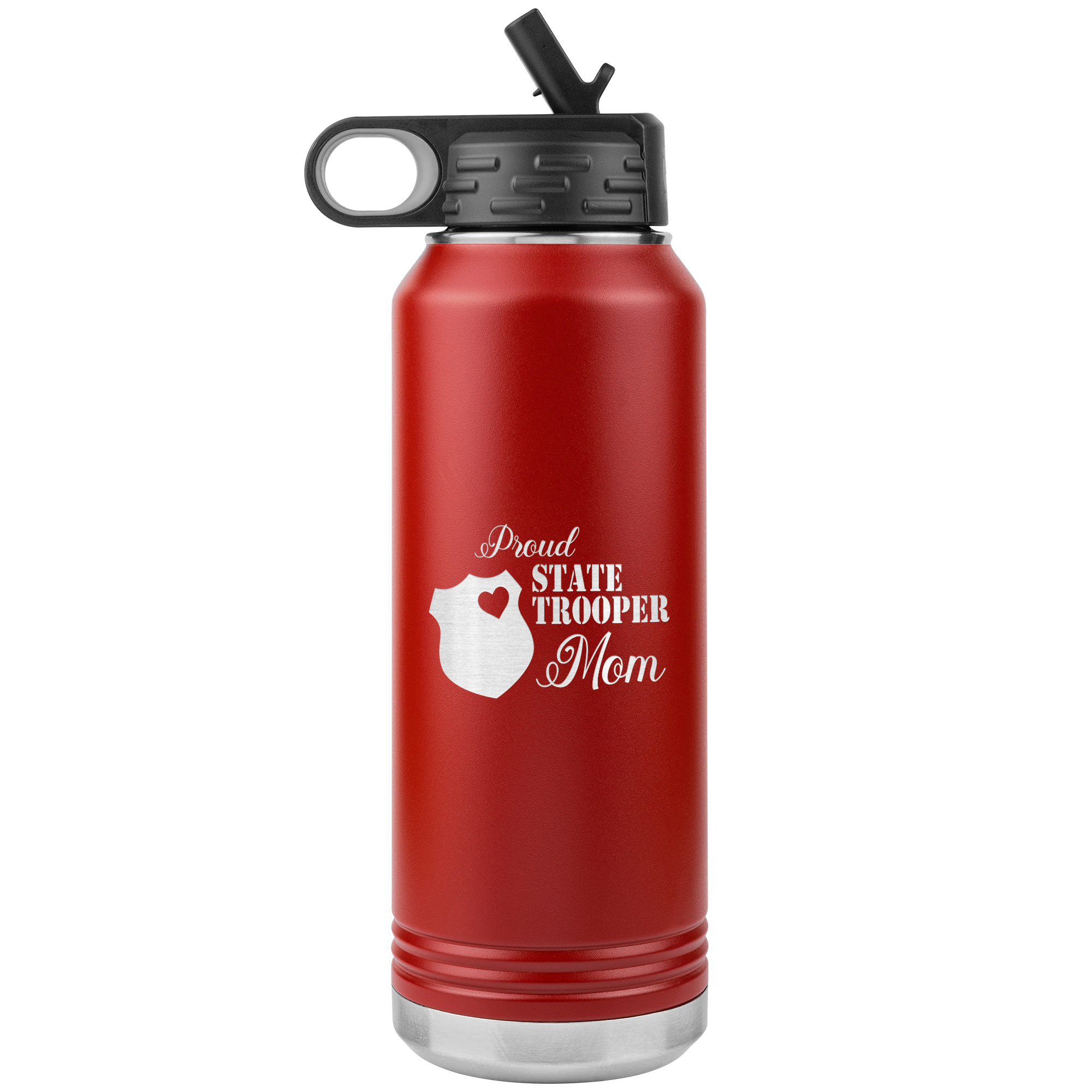 Red Insulated Squeeze Bottle (30 oz)