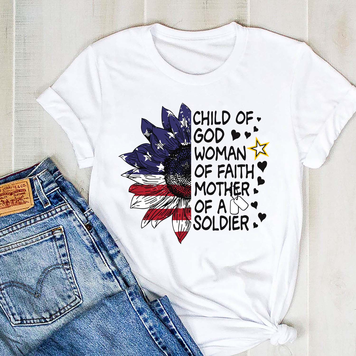 Mother of a Soldier Army Mom V-neck T-shirt Tank Military mom gift shirt