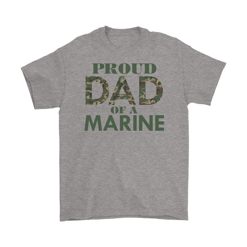 Proud Dad Of A Marine Military Dad shirts Men's Hoodie Marine Father Gift