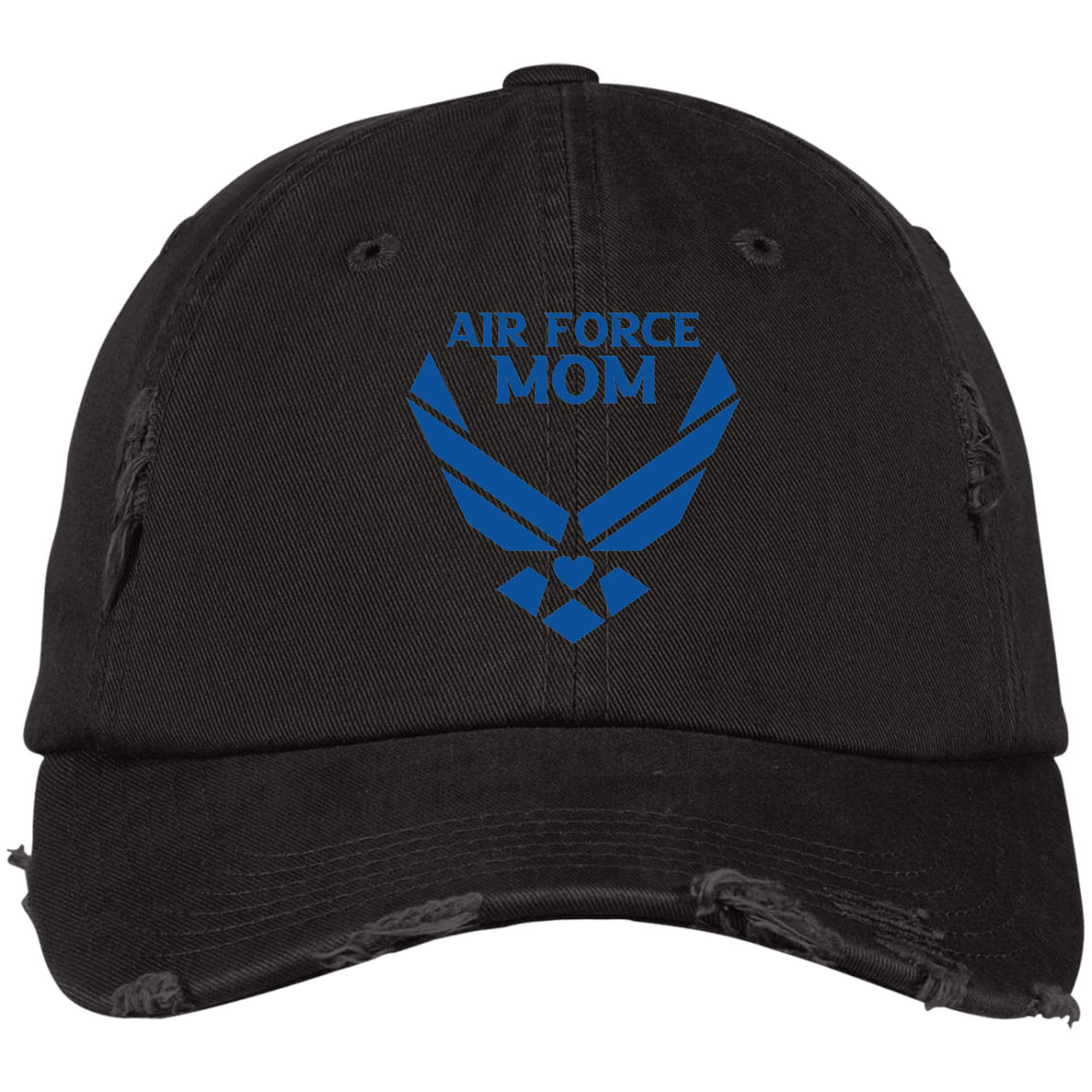 Air Force Mom Distressed Cap Military Mom Gift Hat