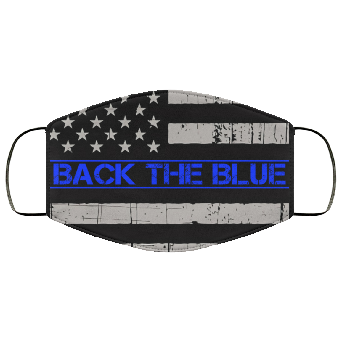 Back The Blue Face Mask - flag