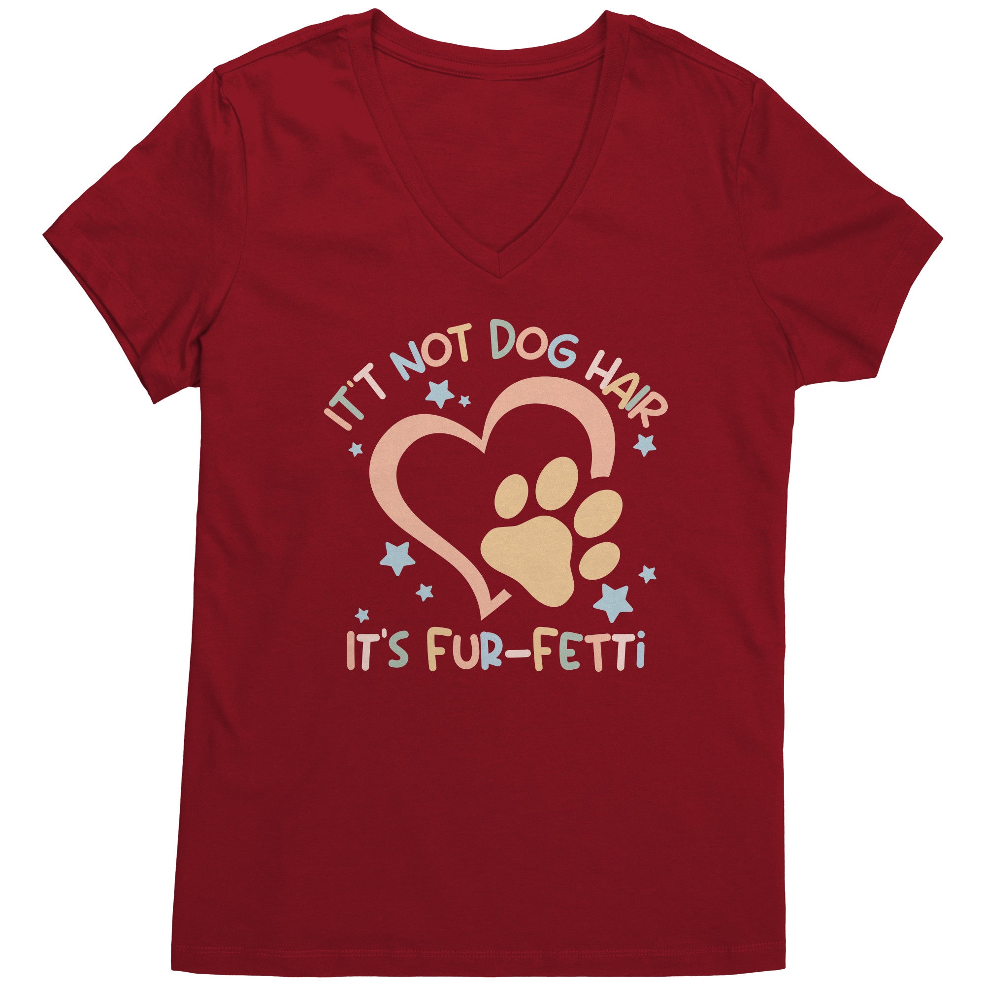 It's Fur-fetti Dog Mom T-shirts and tanks