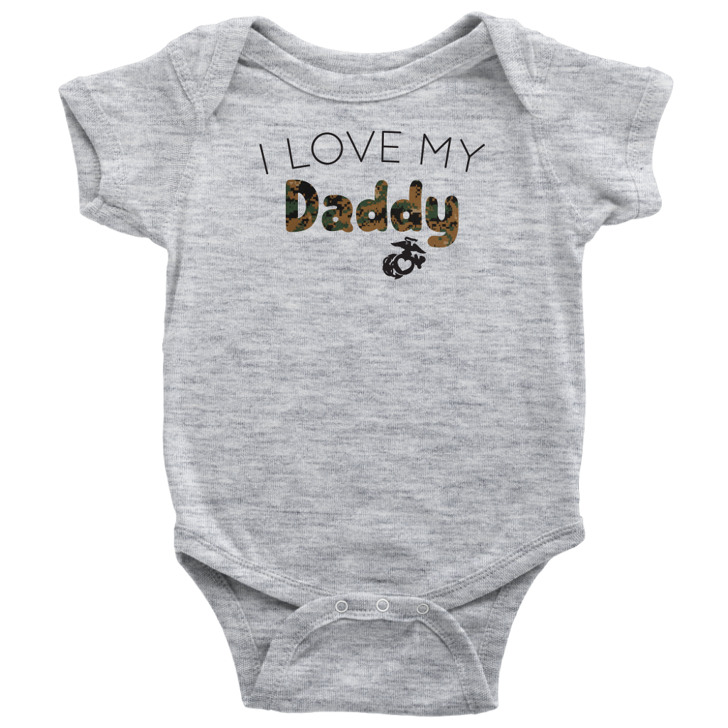 I Love My Daddy Marine Kid Baby bodysuit Toddler T-shirt