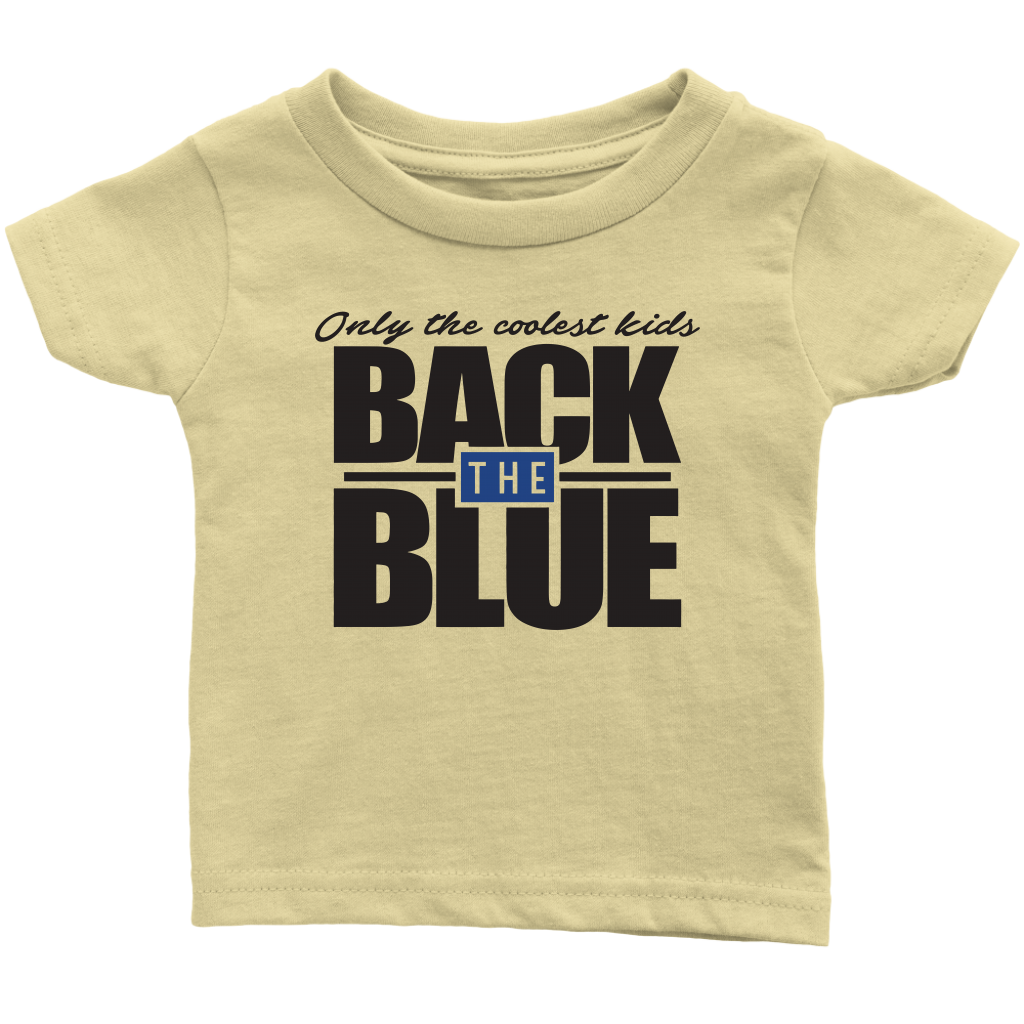 Only The Coolest Kids Back The Blue Police Kids Shirt