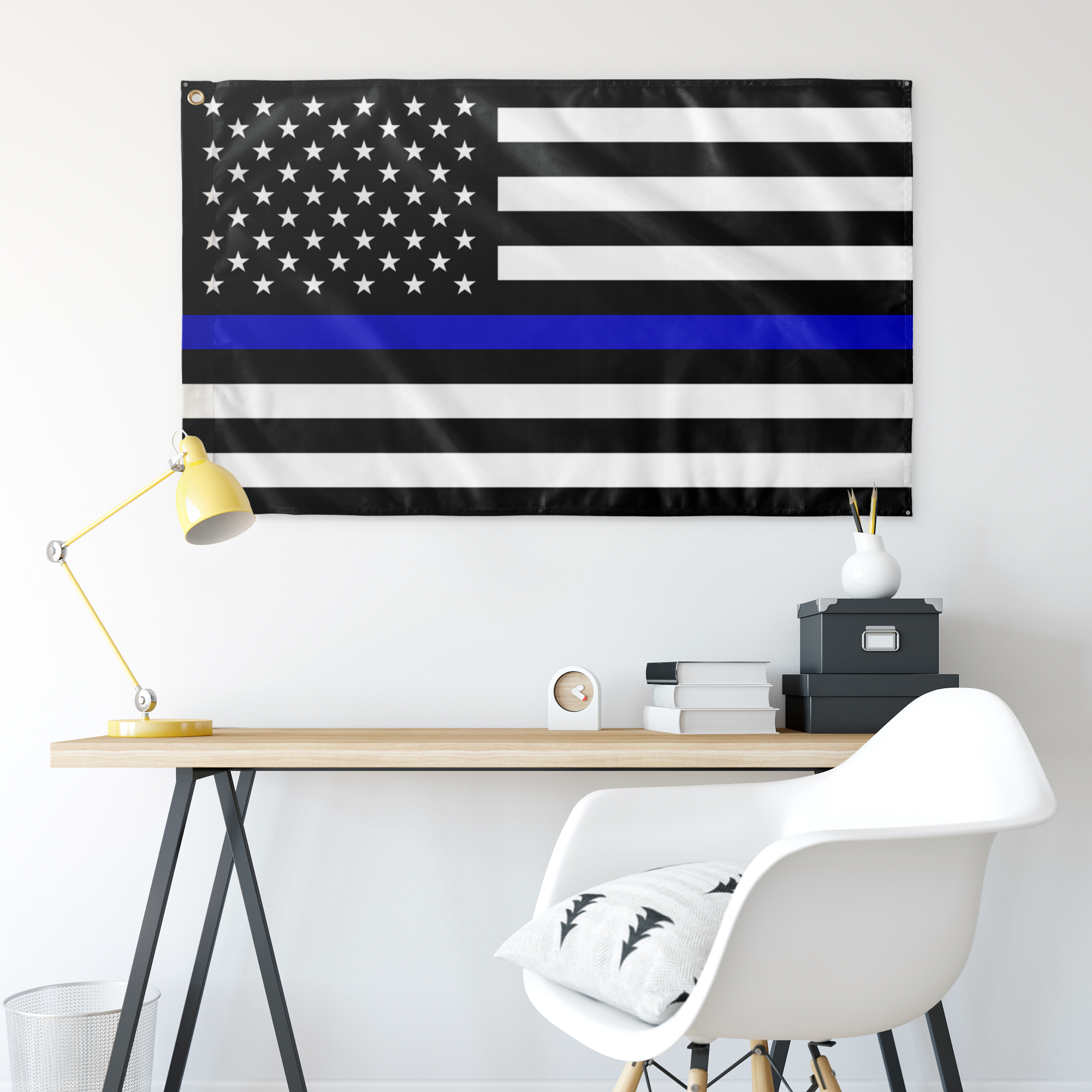 Thin Blue Line One-sided Flag