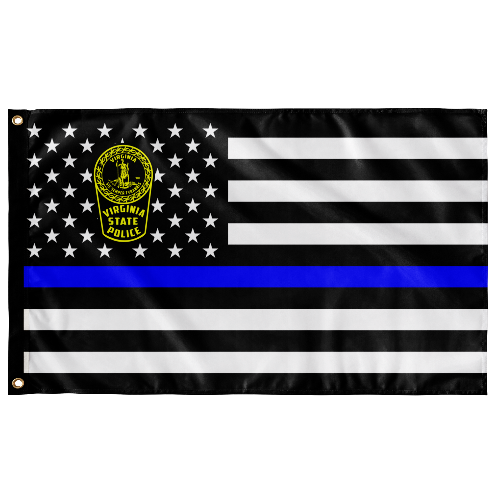 Virginia State Police Thin Blue Line Flag