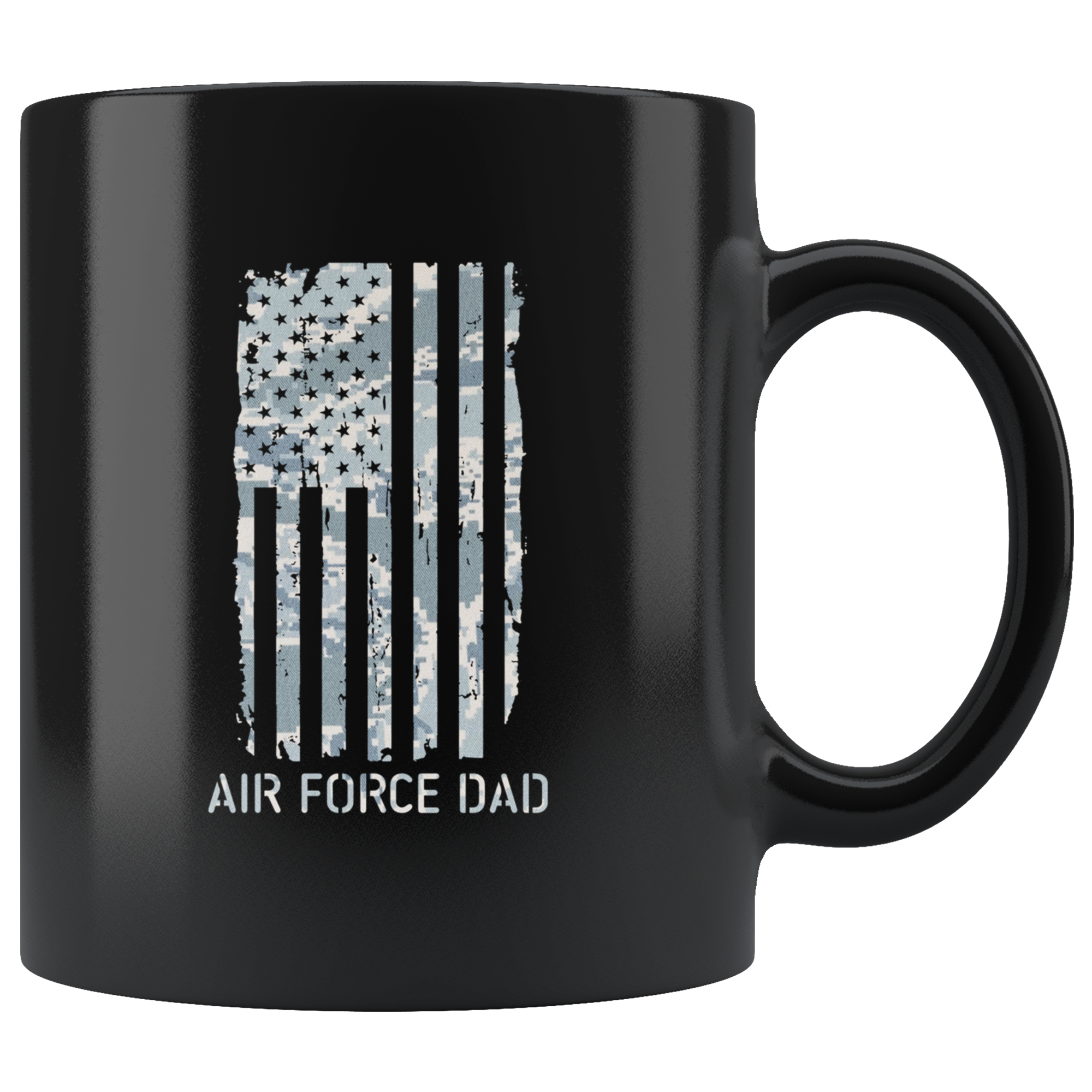 Air Force Dad Camo Flag 11 oz Coffee Mug Military Dad Gift
