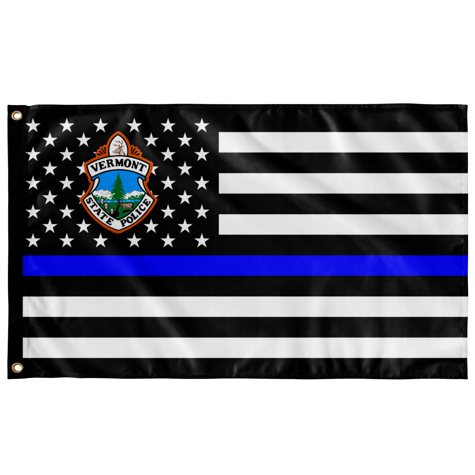 Vermont State Police Thin Blue Line Flag