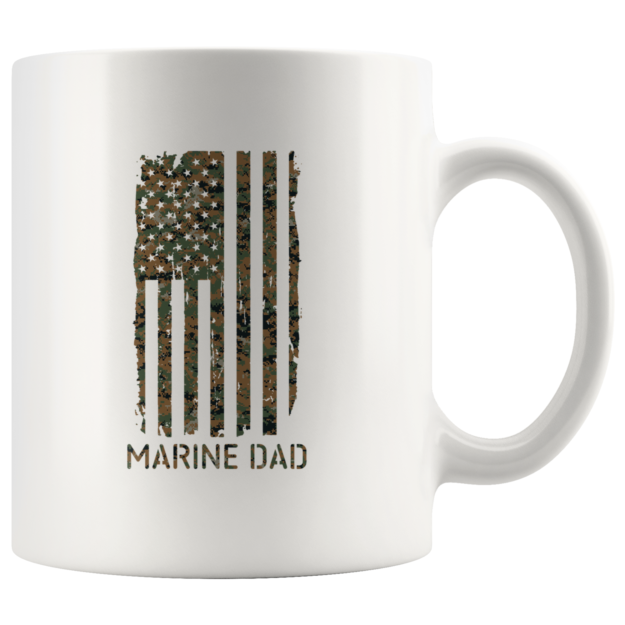 Marine Dad White Mugs Military Dad Coffee Mug Father's Gift