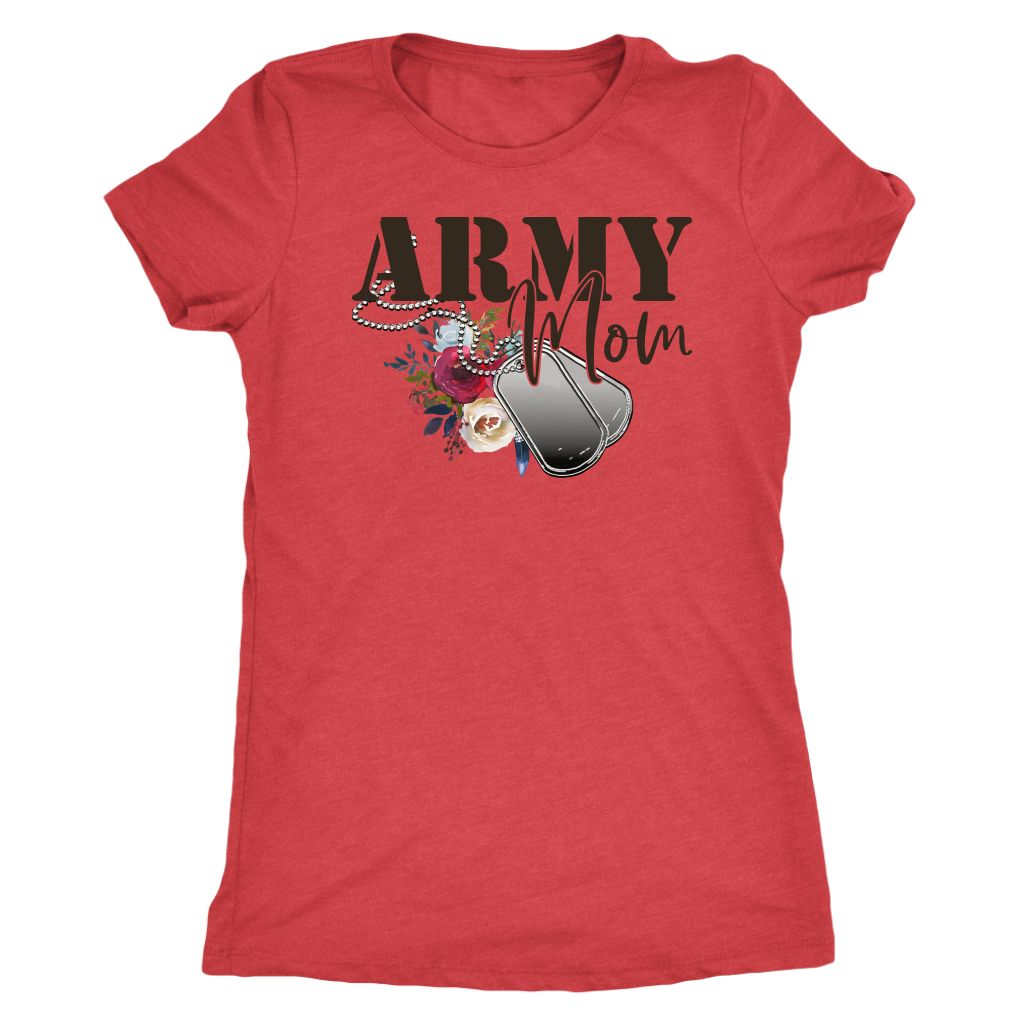 Army Mom T-shirt, V-neck