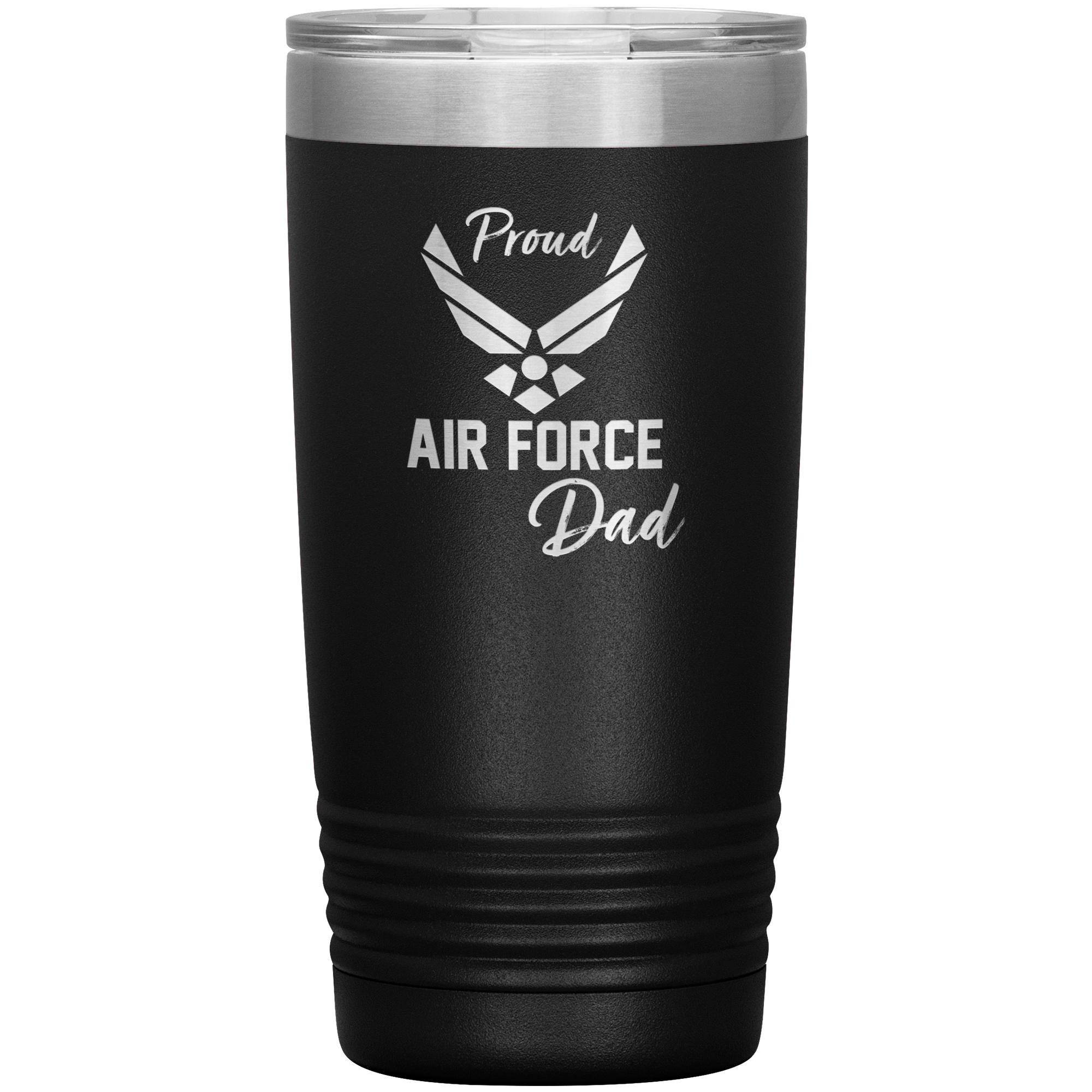 Proud Air Force Dad 20 ozVacuum Tumbler Military Dad Gift Father Tumbler