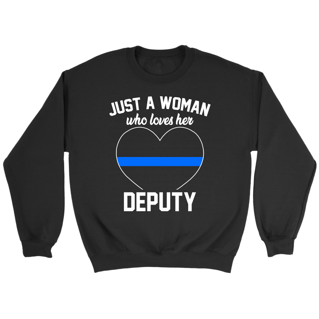 Just A Woman Who Loves Her Deputy personalized badge number