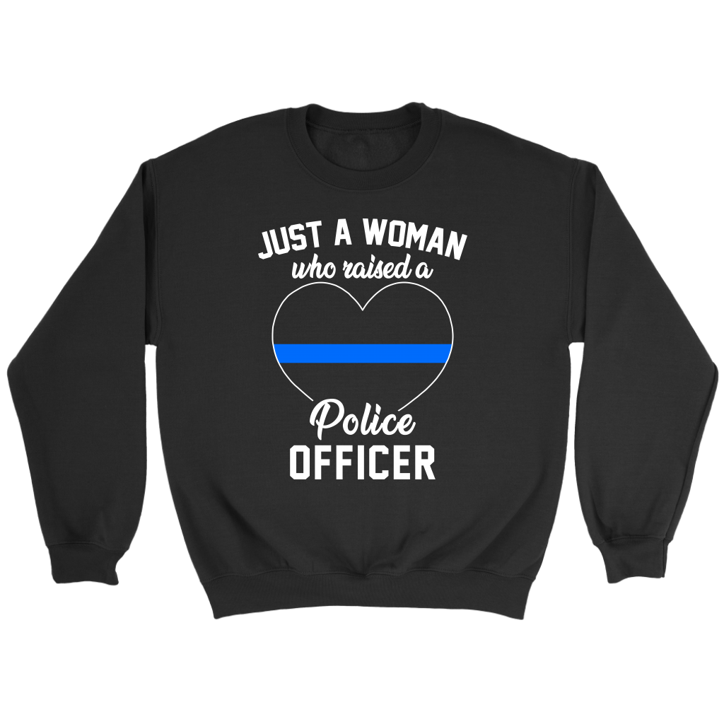Just A Woman Who Raised  A Police Officer Personalized Badge Number shirts