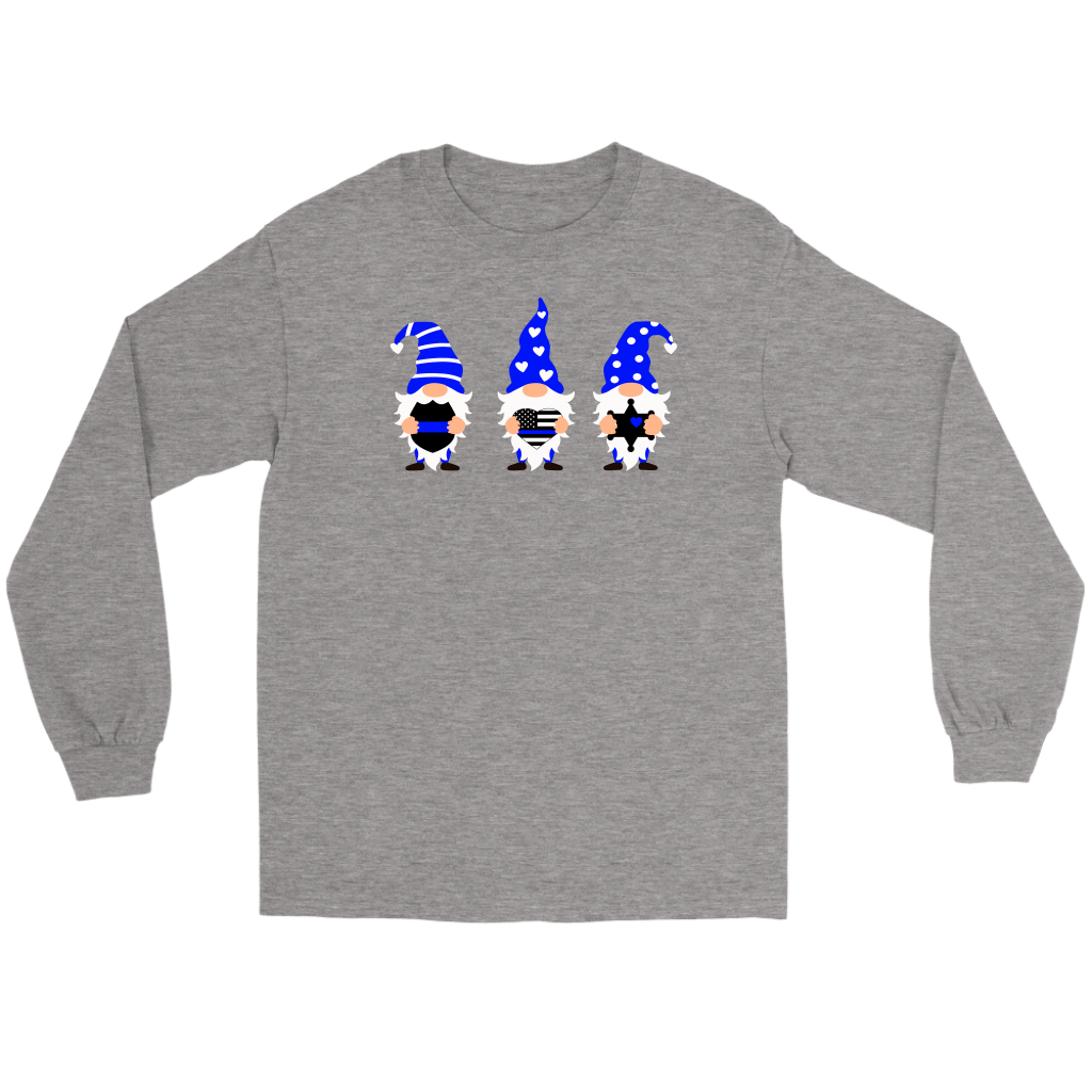 Gnomes Back the Blue long sleeve shirt, T-shirt, tank