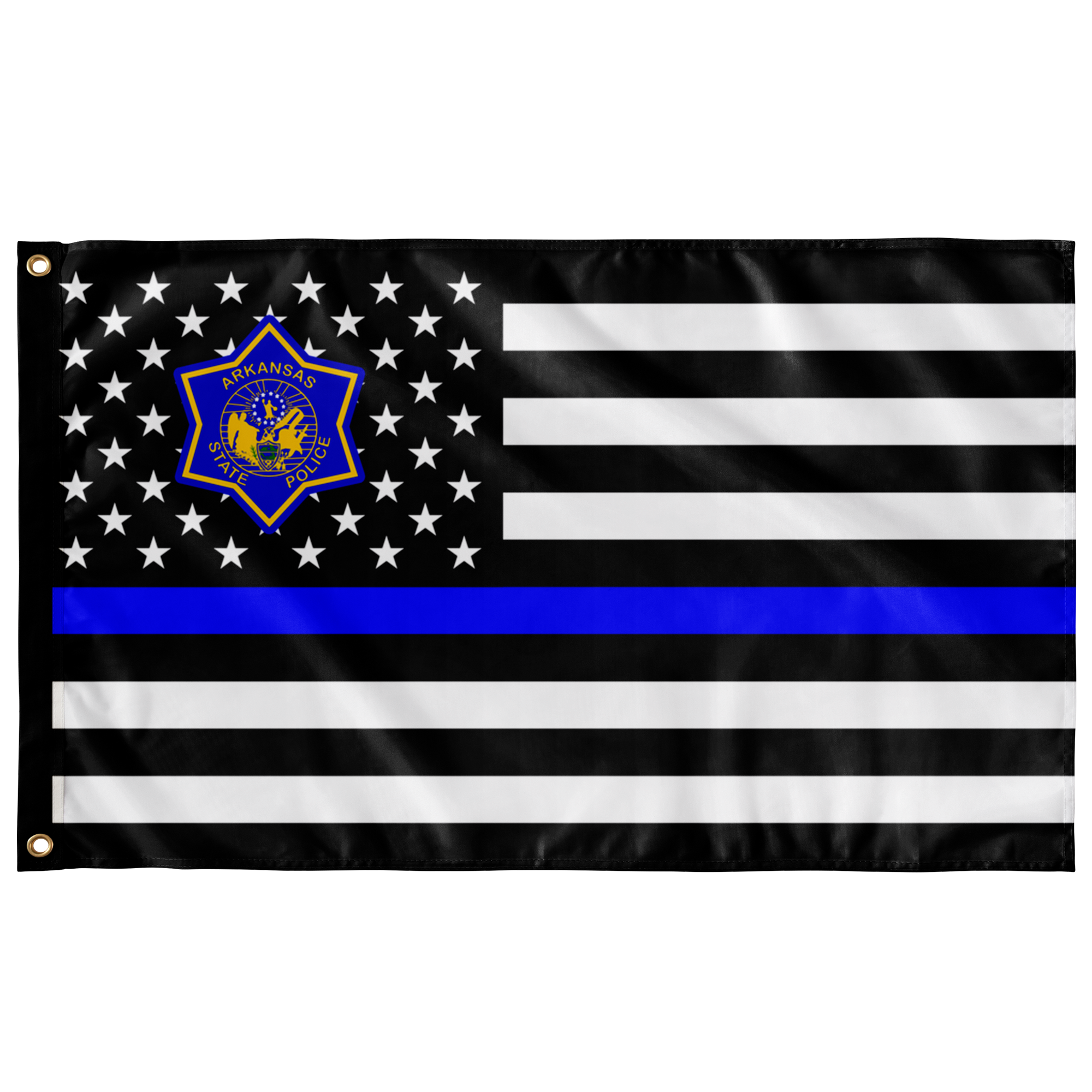 Arkansas State Police Thin Blue Line Flag