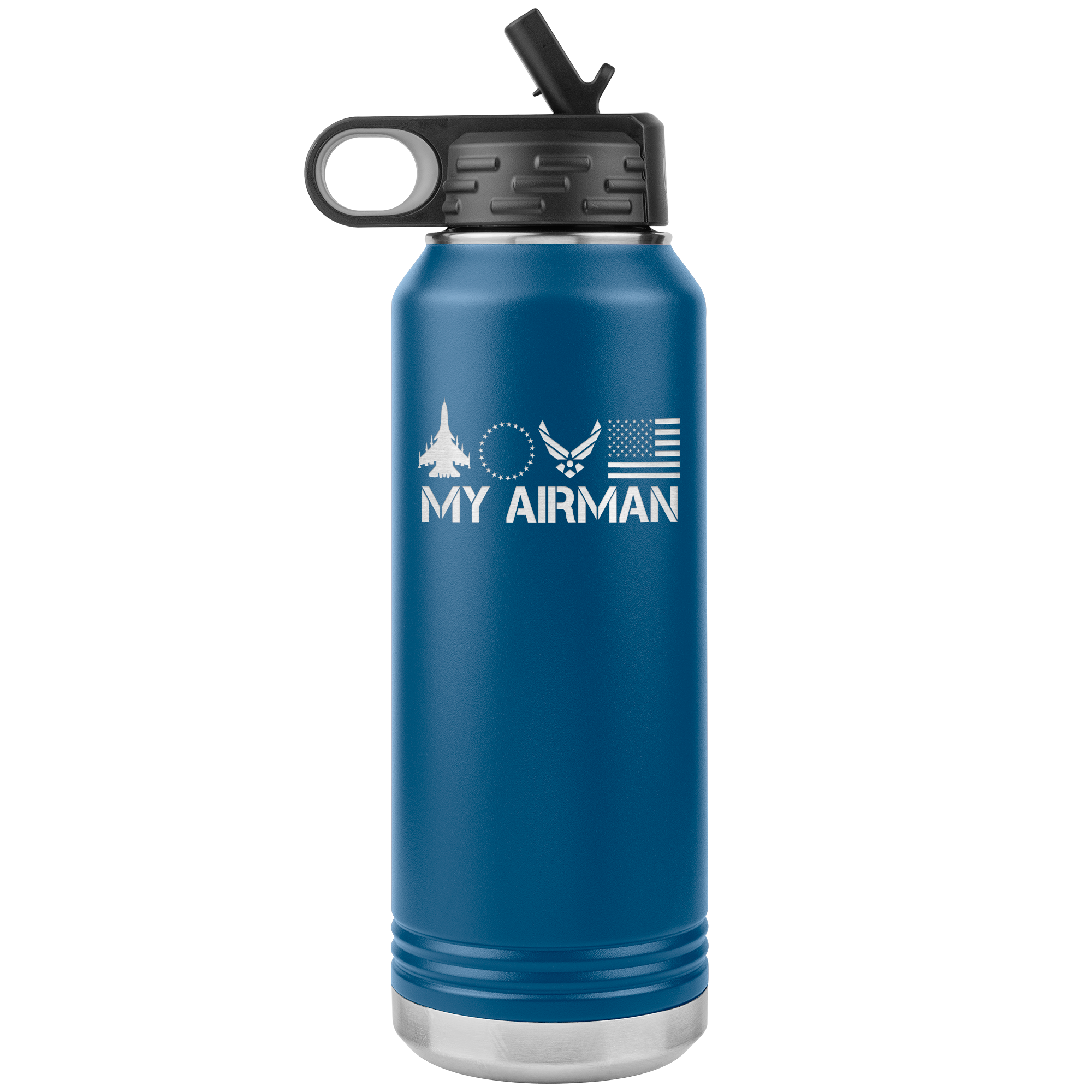 LOVE My Airman 32oz Insulated Water Bottle